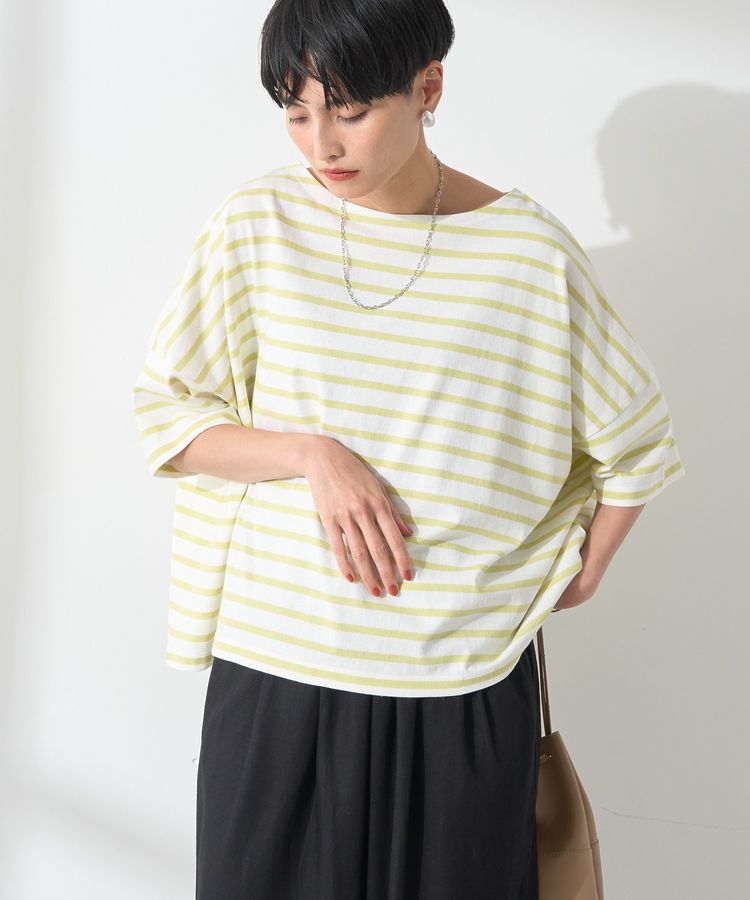 AMERICAN HOLIC「バスクボーダー半袖プルオーバー」|Tシャツ・カットソー|