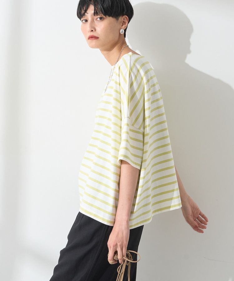 AMERICAN HOLIC「バスクボーダー半袖プルオーバー」|Tシャツ・カットソー|