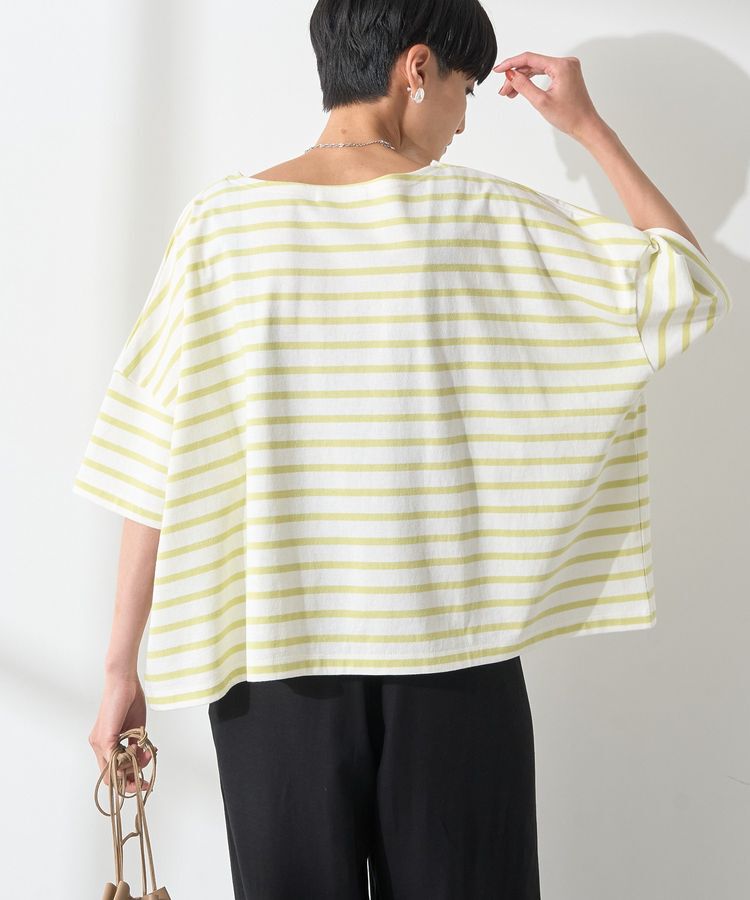 AMERICAN HOLIC「バスクボーダー半袖プルオーバー」|Tシャツ・カットソー|