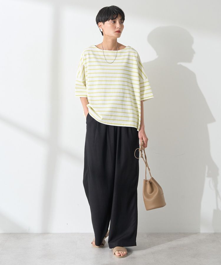 AMERICAN HOLIC「バスクボーダー半袖プルオーバー」|Tシャツ・カットソー|