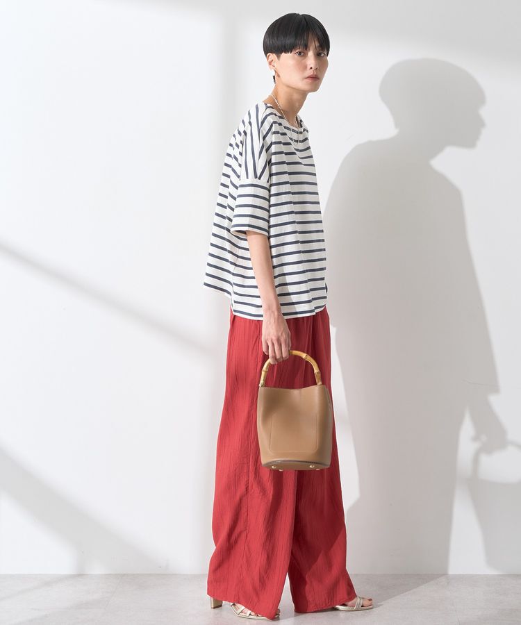 AMERICAN HOLIC「バスクボーダー半袖プルオーバー」|Tシャツ・カットソー|