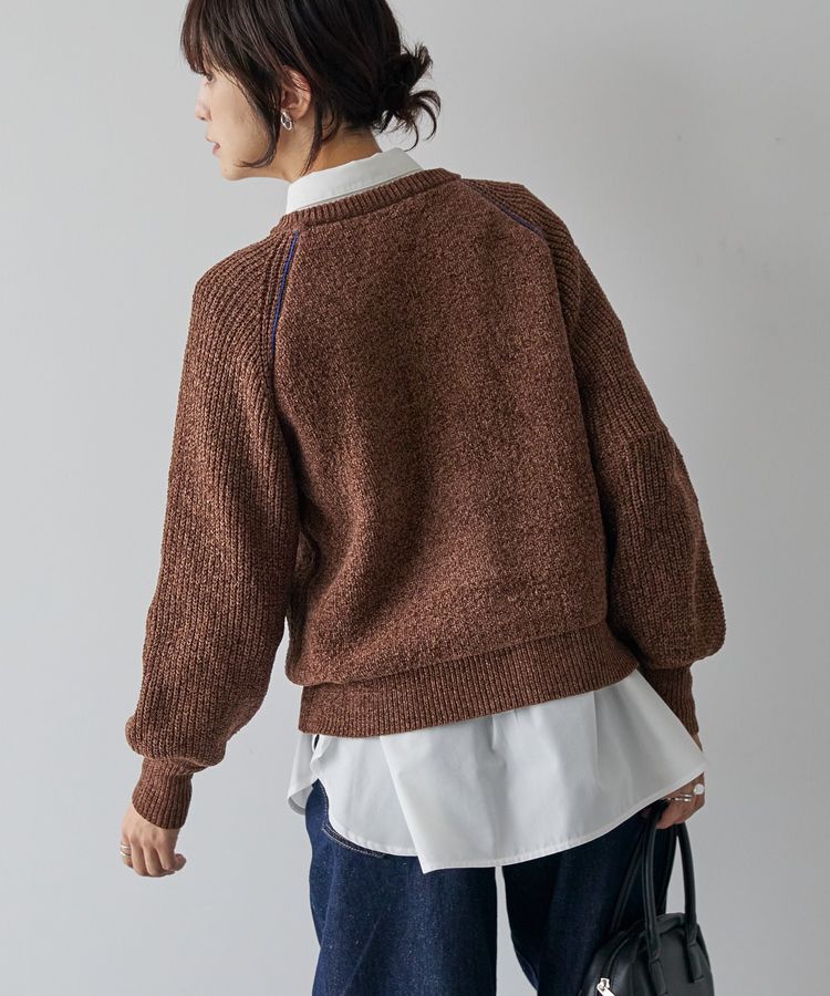 AMERICAN HOLIC「モールパイピングプルオーバー」|ニット・セーター|