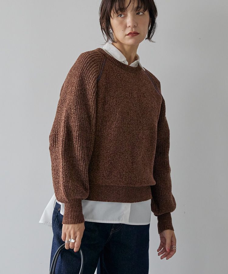 AMERICAN HOLIC「モールパイピングプルオーバー」|ニット・セーター|