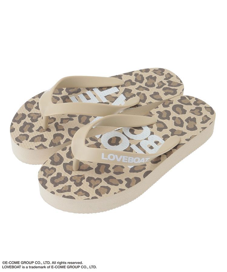 Green Parks「■LOVEBOAT レオパードビーチサンダル」|サンダル|