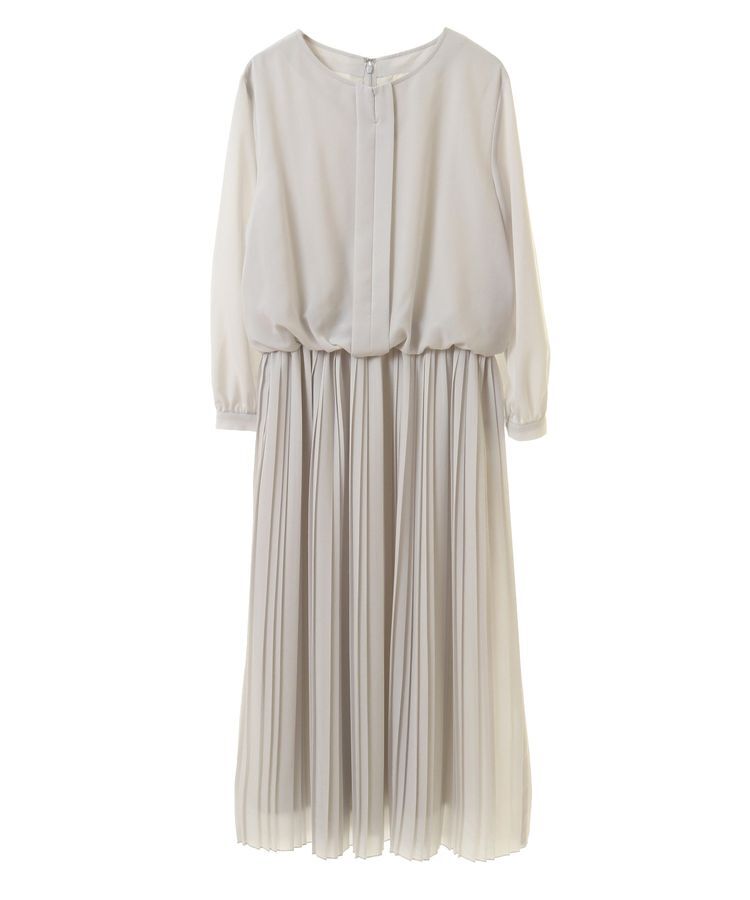 YECCA VECCA「ジョーゼットプリーツワンピース」|ワンピース|