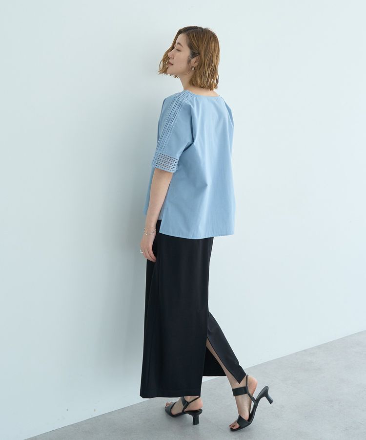 YECCA VECCA「レースMIXドルマンブラウス」|シャツ・ブラウス|