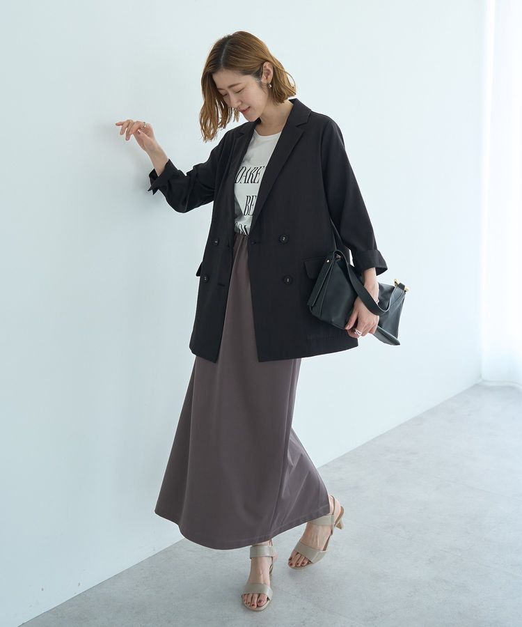 YECCA VECCA「【接触冷感】COOLシャツテーラードジャケット」|テーラードジャケット|