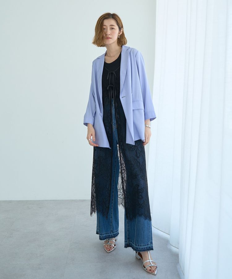 YECCA VECCA「【接触冷感】COOLシャツテーラードジャケット」|テーラードジャケット|