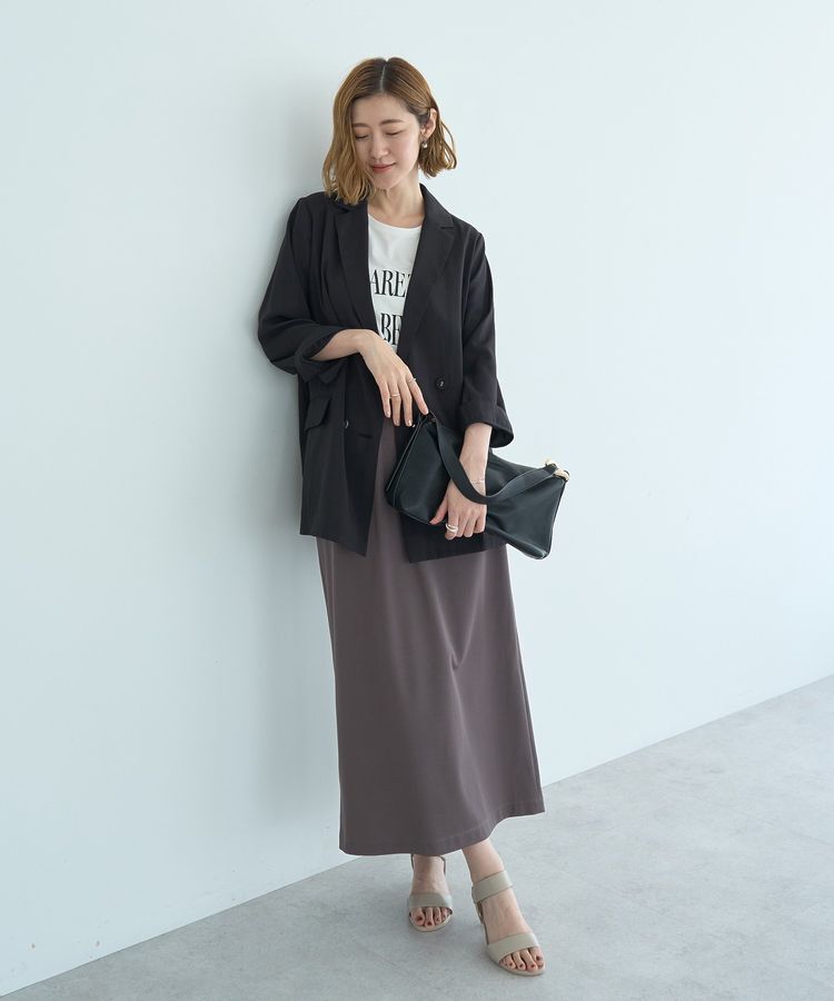 YECCA VECCA「【接触冷感】COOLシャツテーラードジャケット」|テーラードジャケット|