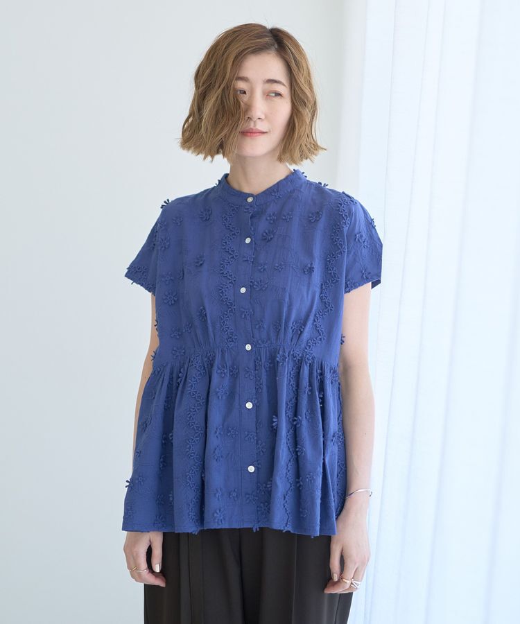 YECCA VECCA「3Dフラワーエンブロイダリーブラウス」|シャツ・ブラウス|