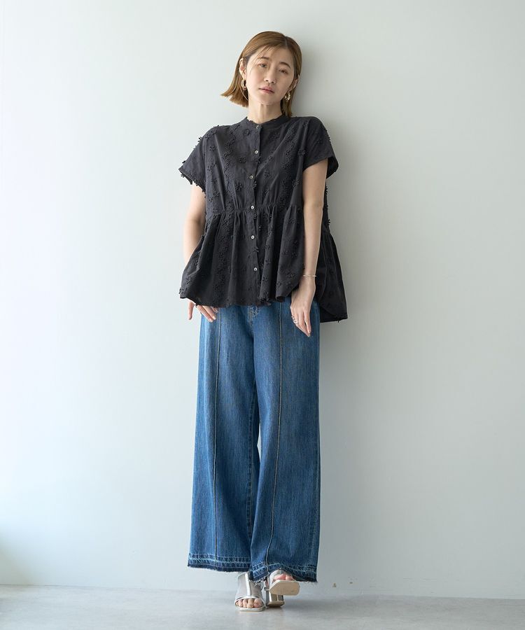 YECCA VECCA「3Dフラワーエンブロイダリーブラウス」|シャツ・ブラウス|