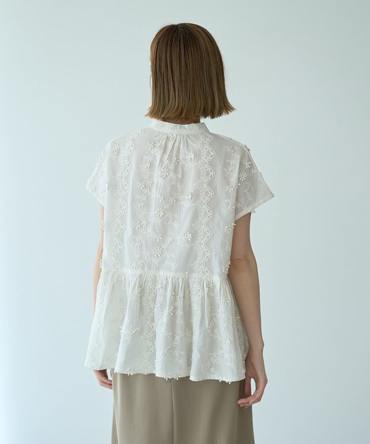 YECCA VECCA「3Dフラワーエンブロイダリーブラウス」|シャツ・ブラウス|
