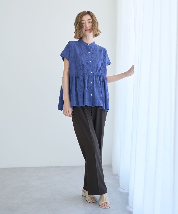 YECCA VECCA「3Dフラワーエンブロイダリーブラウス」|シャツ・ブラウス|