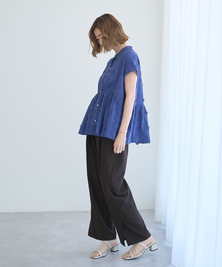 YECCA VECCA「3Dフラワーエンブロイダリーブラウス」|シャツ・ブラウス|