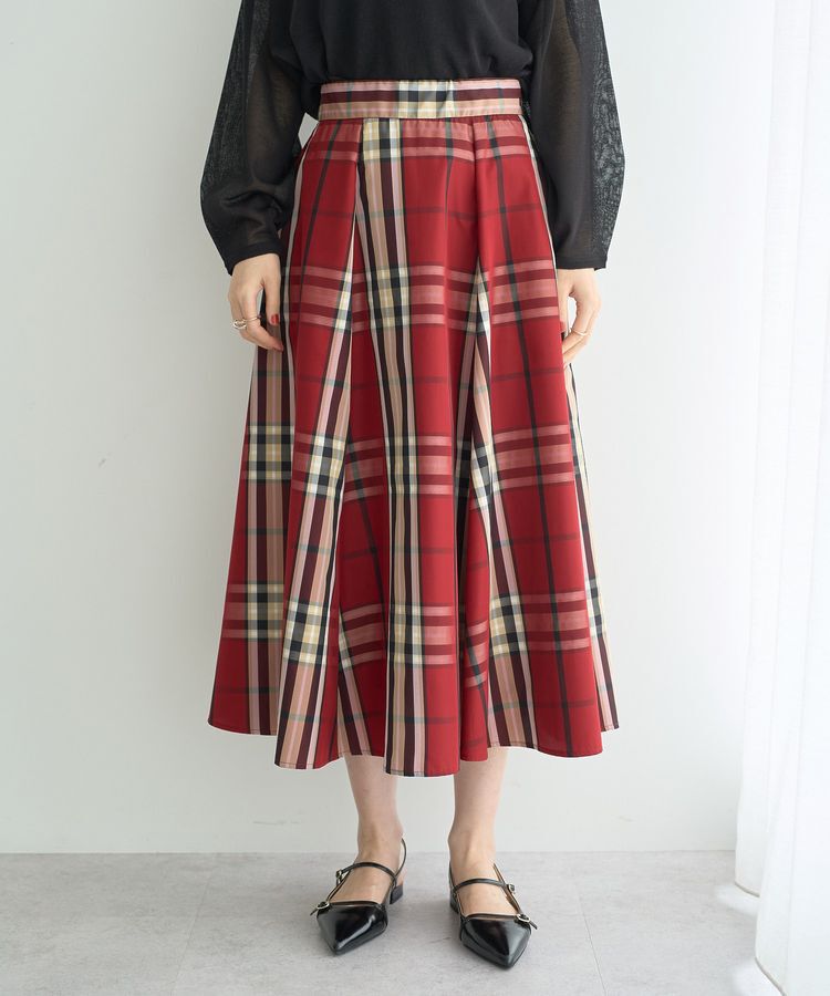 YECCA VECCA「【撥水】メモリーフレアスカート」|フレア|