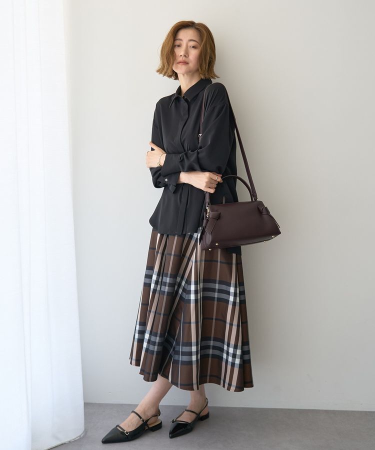 YECCA VECCA「【撥水】メモリーフレアスカート」|フレア|