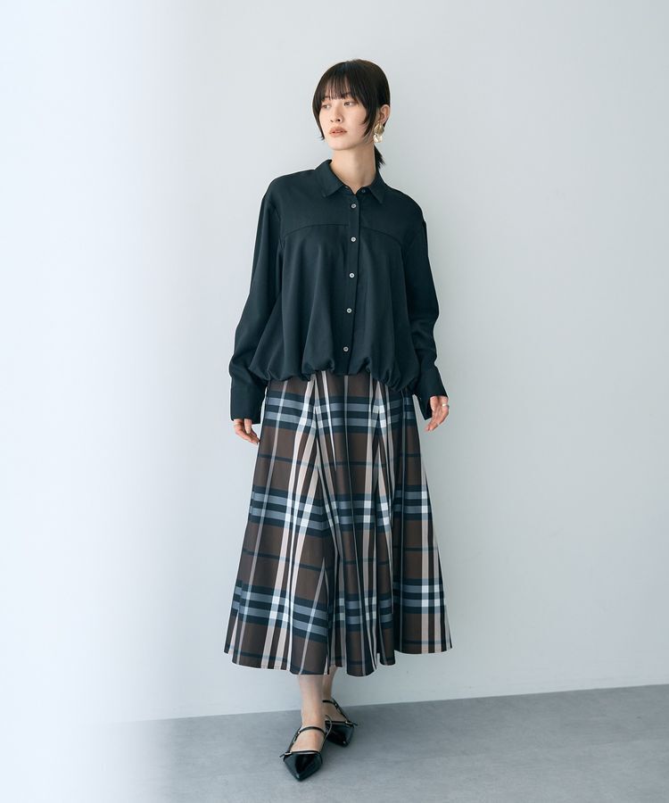 YECCA VECCA「【撥水】メモリーフレアスカート」|フレア|