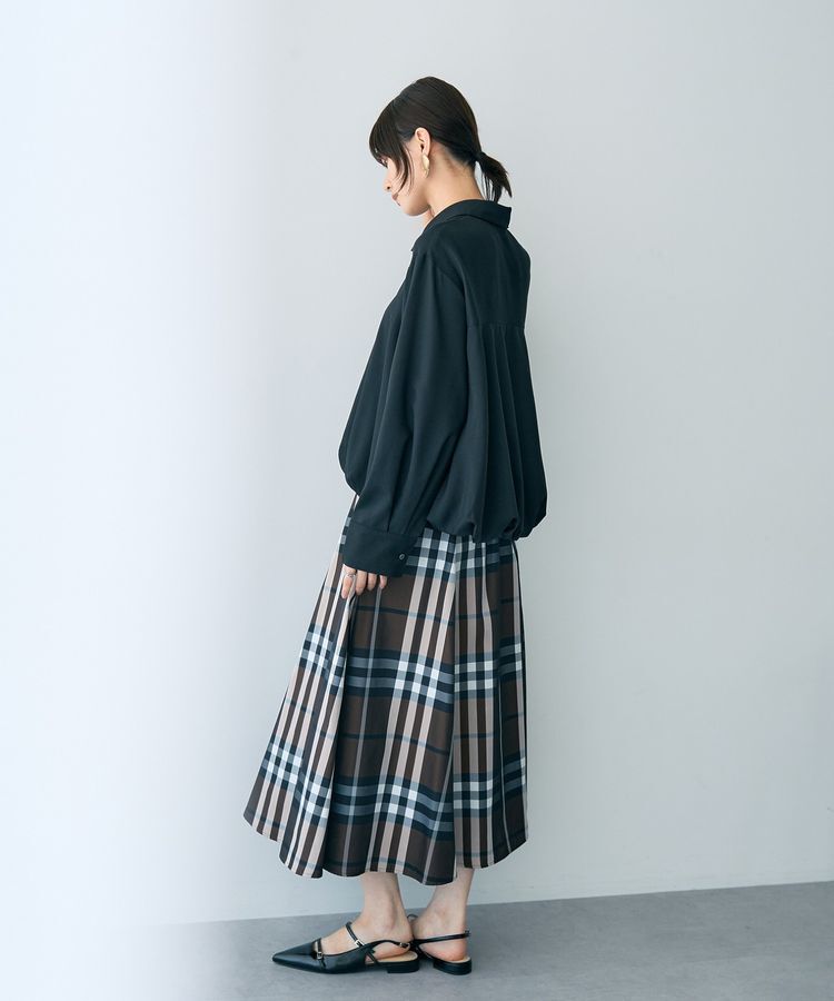 YECCA VECCA「【撥水】メモリーフレアスカート」|フレア|