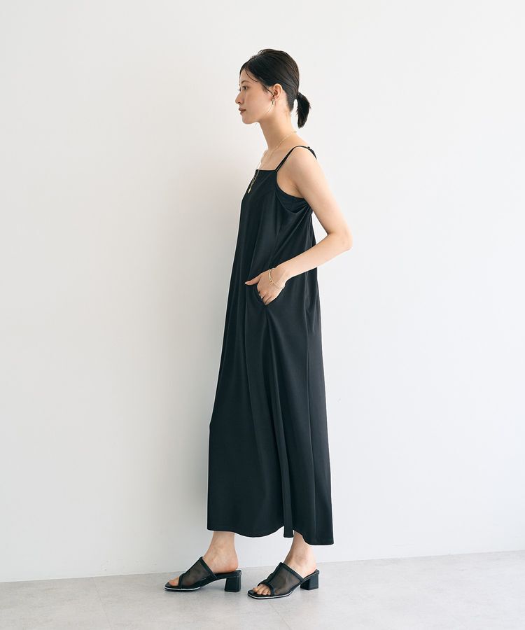 YECCA VECCA「【2点SET】シアーシャツ&times;Aラインキャミワンピース」|ワンピース|