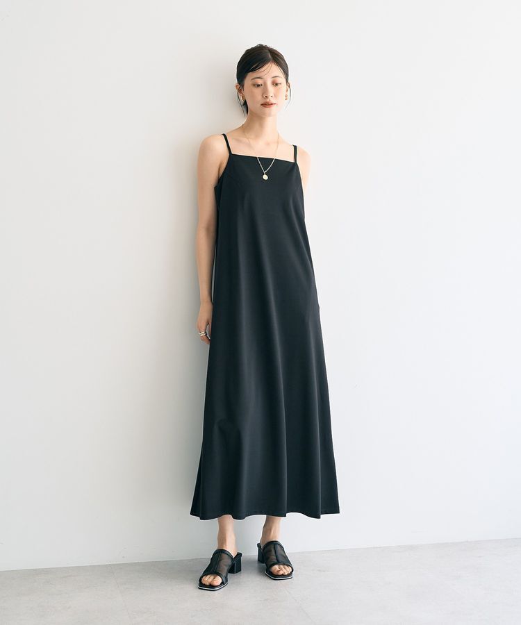 YECCA VECCA「【2点SET】シアーシャツ&times;Aラインキャミワンピース」|ワンピース|