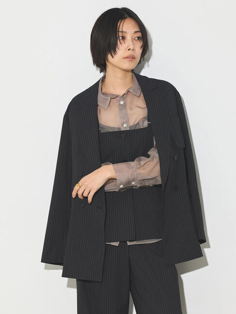 GARAGE OF GOOD CLOTHING「オーガンジーオーバーサイズブラウス」|シャツ・ブラウス|