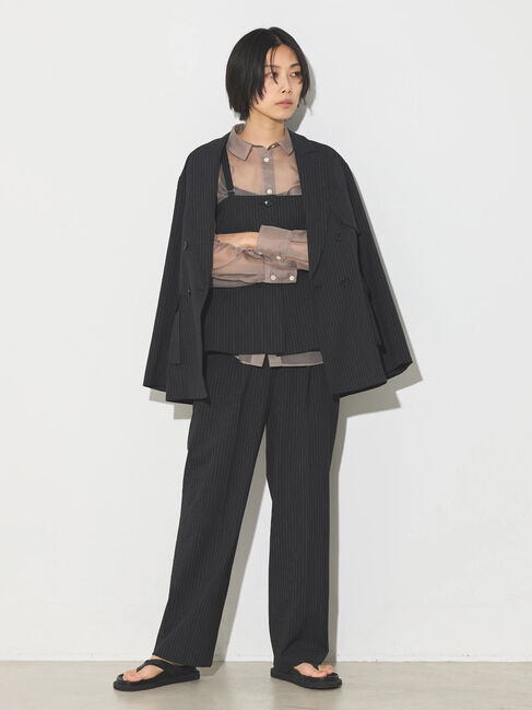 GARAGE OF GOOD CLOTHING「オーガンジーオーバーサイズブラウス」|シャツ・ブラウス|