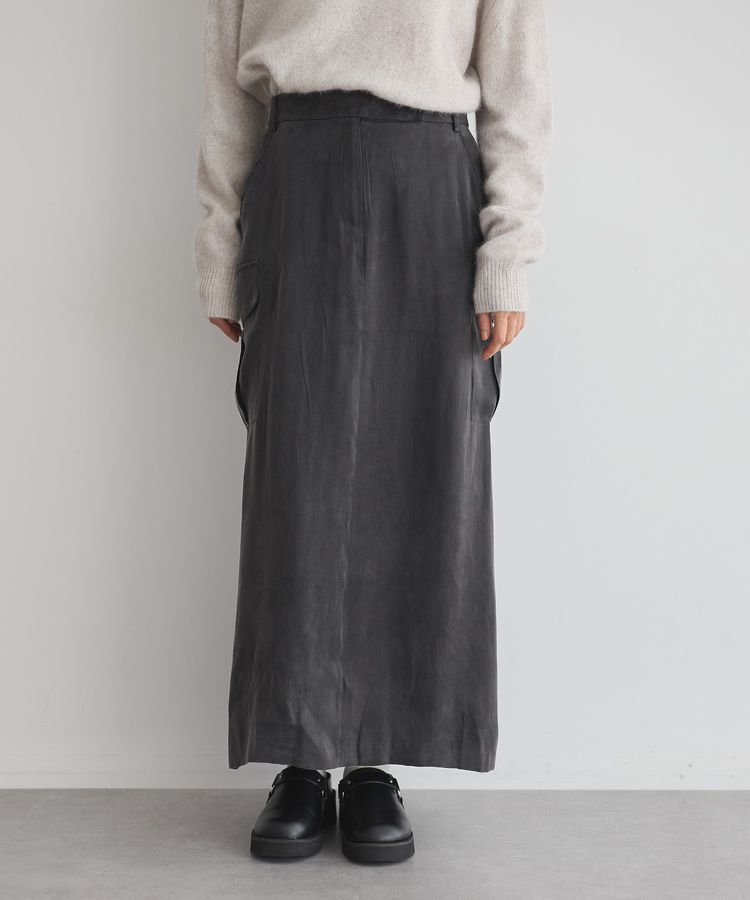 GARAGE OF GOOD CLOTHING「フィブリルIラインカーゴスカート」|タイト|Gray