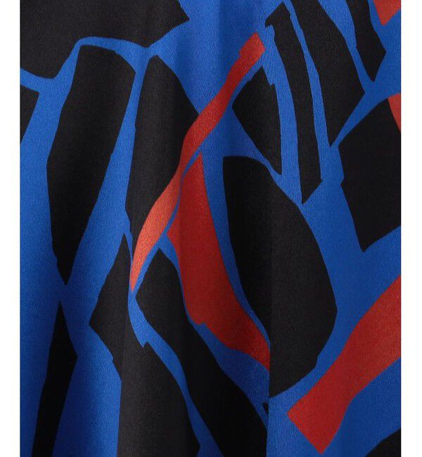 allureville「【セットアップ対応商品】ブロックキカプリントフレアスカート」|スカート|