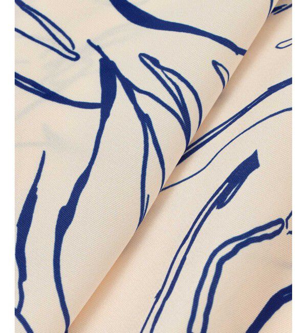 allureville「スケッチボタニカルプリントボウタイブラウス」|シャツ・ブラウス|