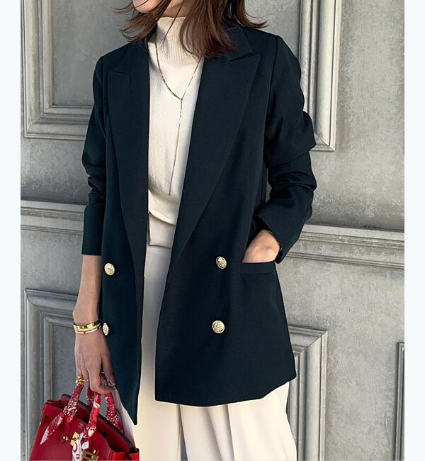 ur's「【星玲奈さんコラボアイテム】テーラードダブルジャケット」|テーラードジャケット|