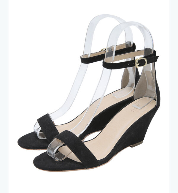 ur's「【星玲奈さんコラボアイテム】ストラップサンダル」|サンダル|ブラック