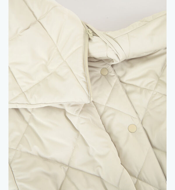titivate「ドローストリングデザインキルティングコート」|ダウン|