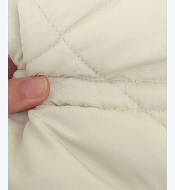 titivate「ドローストリングデザインキルティングコート」|ダウン|