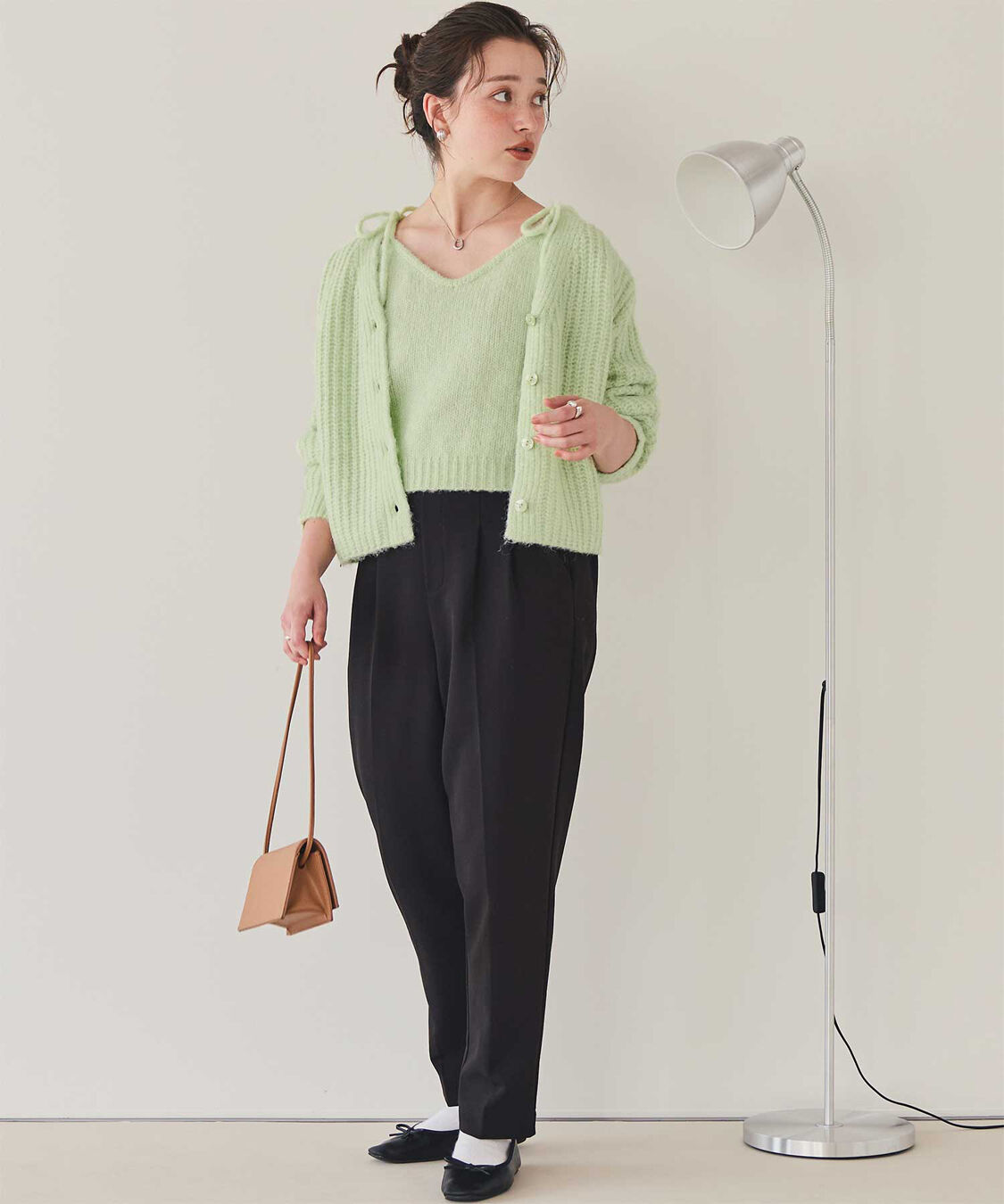 titivate「リボンデザインニットキャミソール」|ニット・セーター|