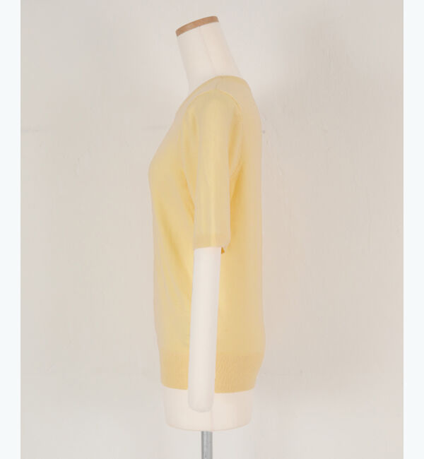 ur's「クルーネックハーフスリーブニット」|ニット・セーター|