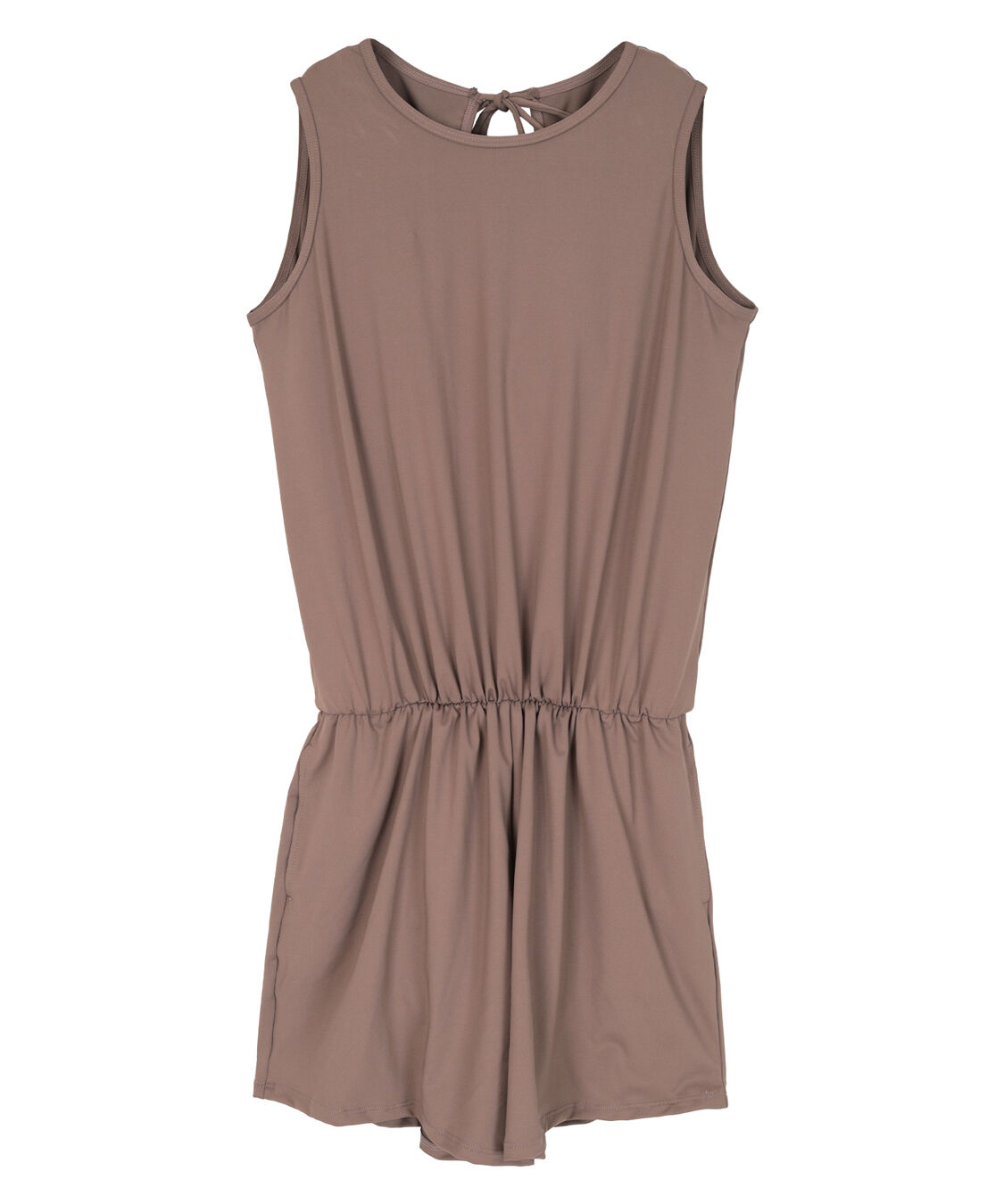 SEA DRESS「ﾊﾞｯｸﾘﾎﾞﾝﾉｰｽﾘｰﾌﾞｵｰﾙｲﾝﾜﾝ/水着」|コンビネゾン|