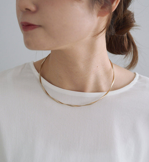  「ツイストメタルチョーカー」|ネックレス|
