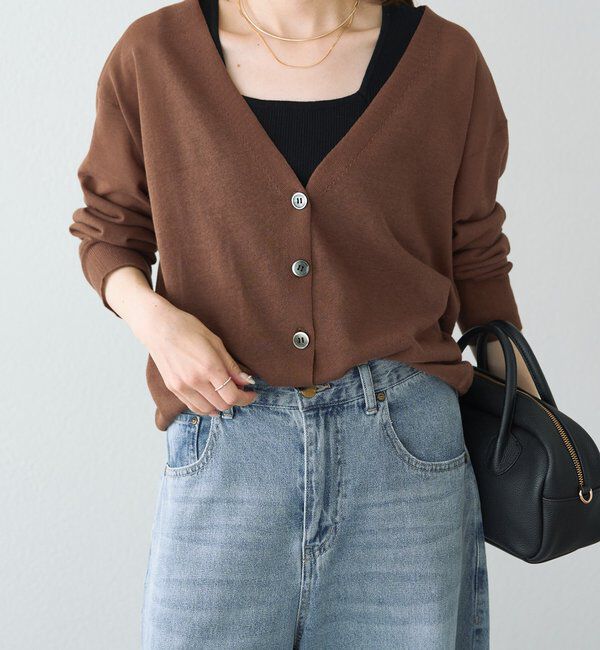  「《再予約》【日焼け・冷房対策に◎】シアーカーディガン」|カーディガン|ブラウン