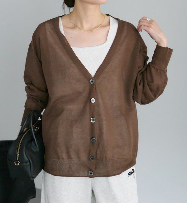  「《再予約》【日焼け・冷房対策に◎】シアーカーディガン」|カーディガン|