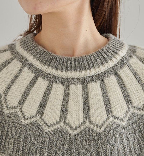  「シェットランドウール求心ニットプルオーバー」|キャミソール|