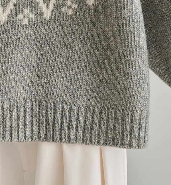  「シェットランドウール求心ニットプルオーバー」|キャミソール|