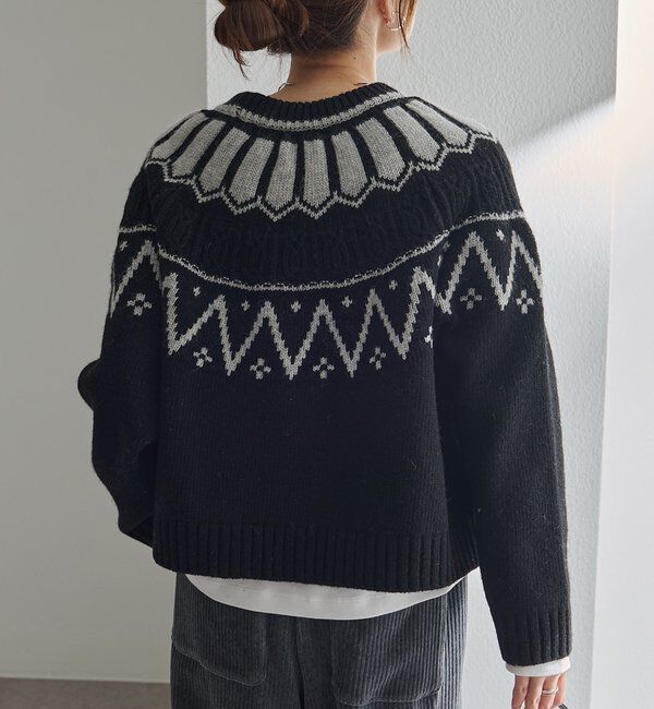  「シェットランドウール求心ニットプルオーバー」|キャミソール|