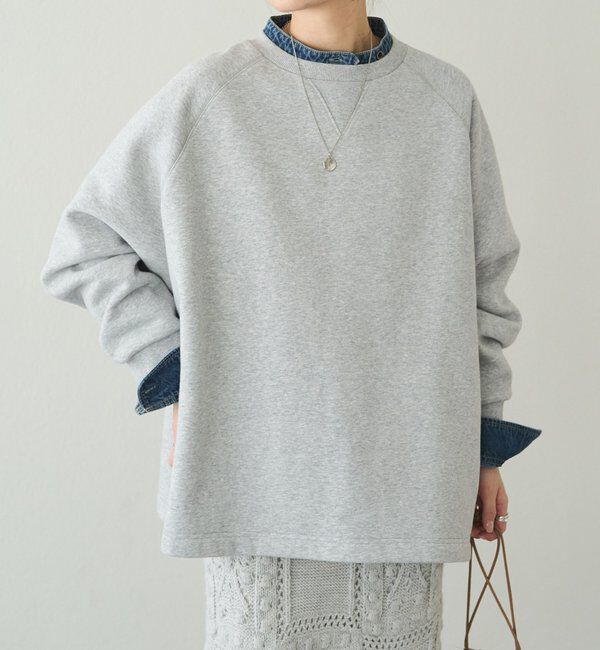  「裏起毛ポンチョスウェットプルオーバー」|プルオーバー|グレー