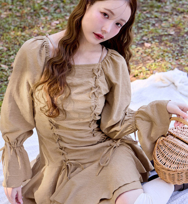  「【2WAY仕様】ドロストチュニック」|ワンピース|