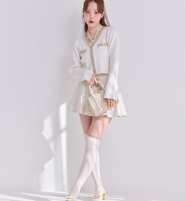  「セット対応/配色ラメニットビスチェ」|ニット・セーター|