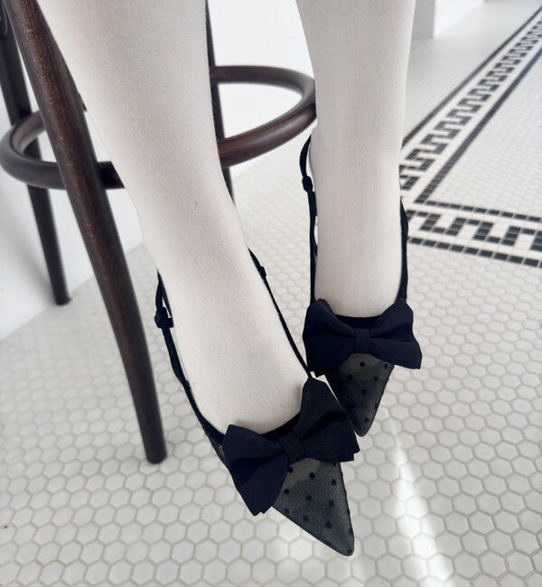  「ビッグリボンポインテッドパンプス」|その他|
