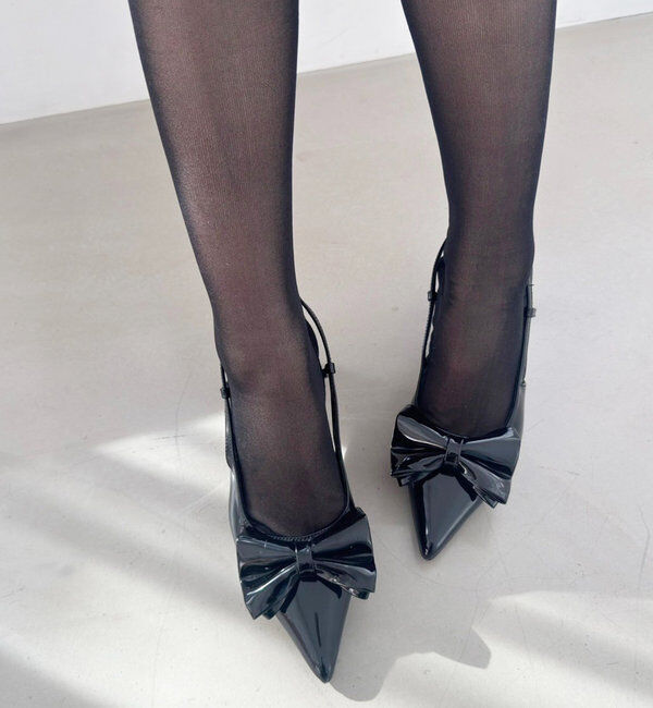  「ビッグリボンポインテッドパンプス」|その他|