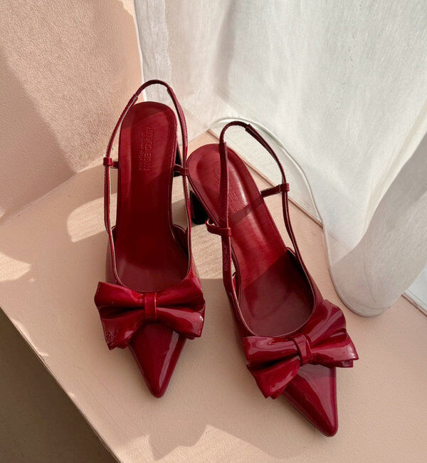  「ビッグリボンポインテッドパンプス」|その他|