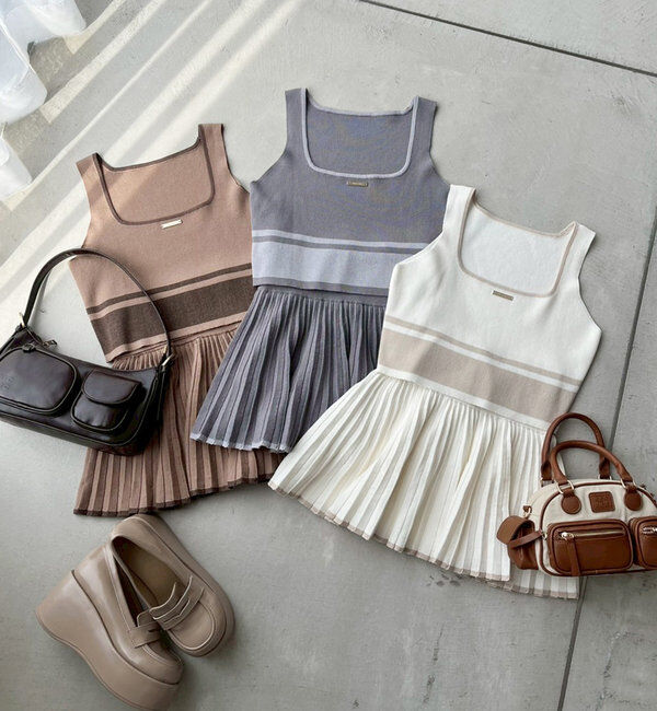  「ニットミニセットアップ」|ワンピース|