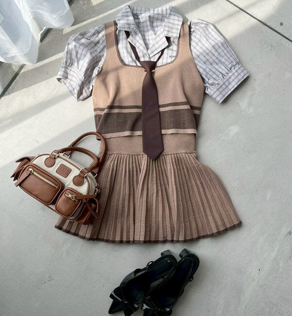  「ニットミニセットアップ」|ワンピース|